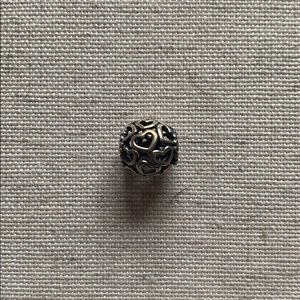 Heart detailed Pandora Charm